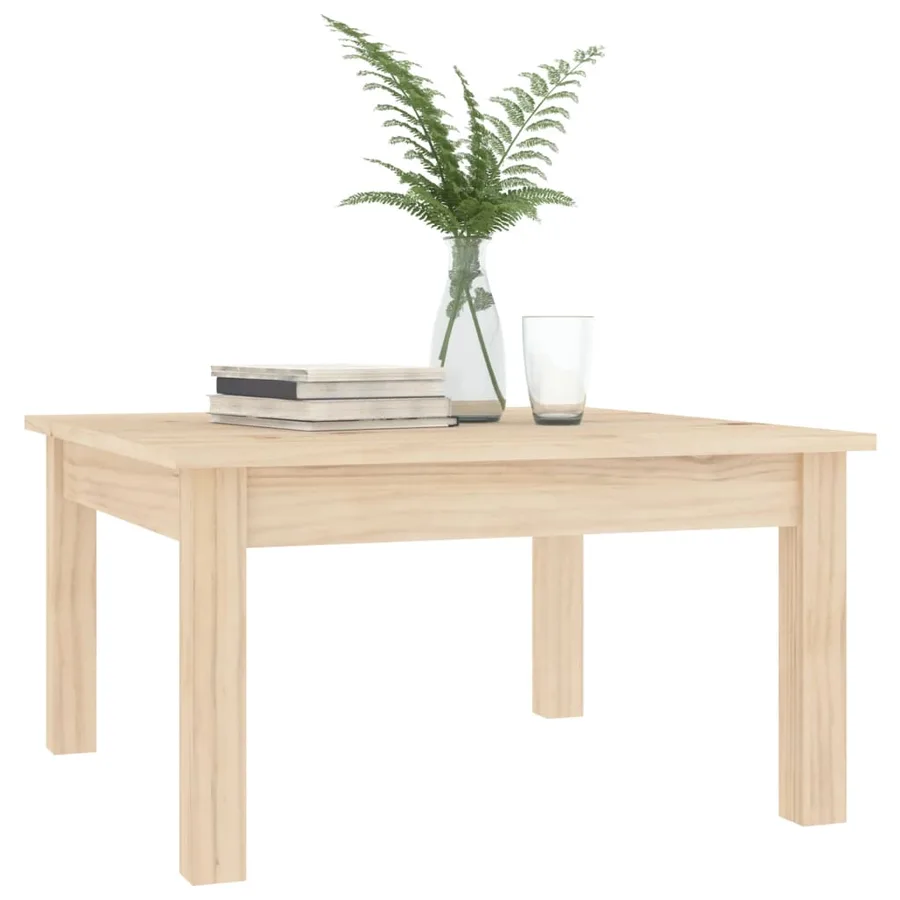 Table basse 55x55x30 cm Bois massif de pin - 6