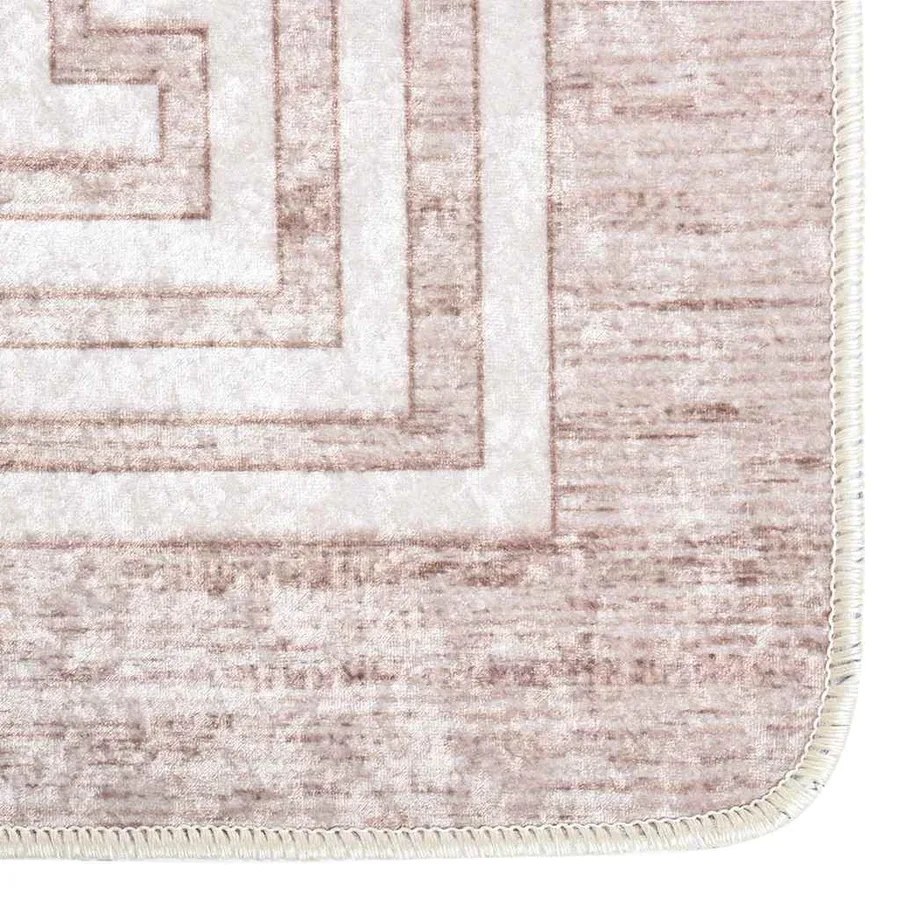 Tapis lavable 80x300 cm Beige - 7