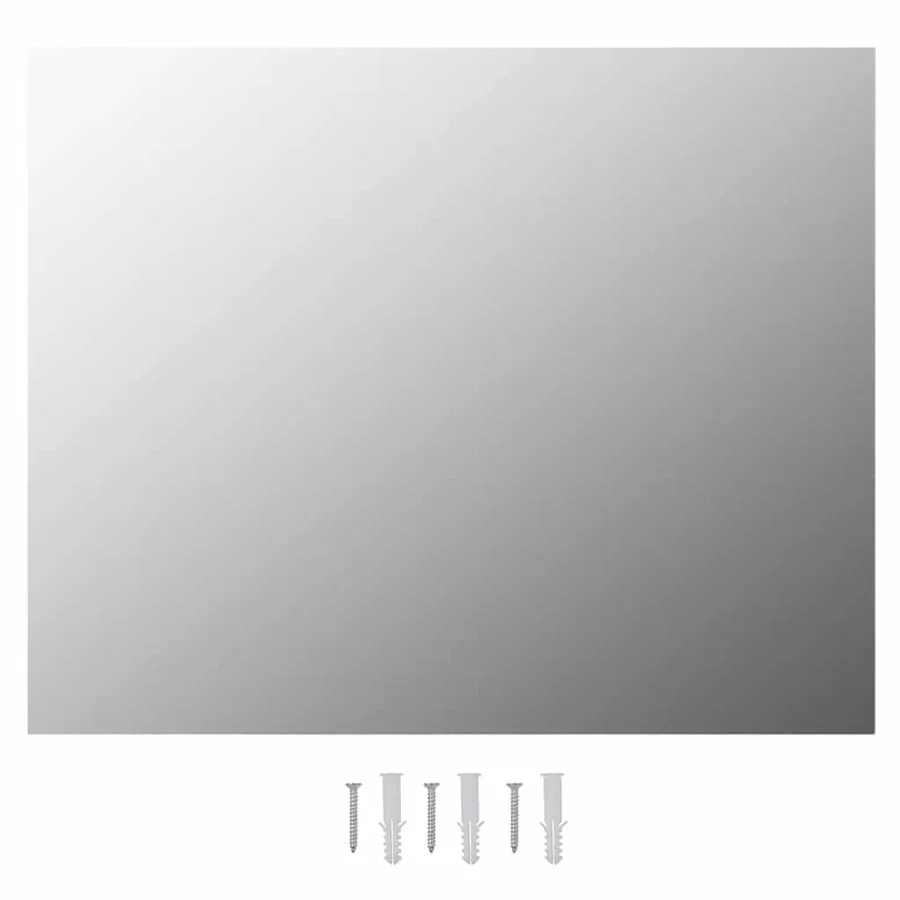 Miroir mural sans cadre avec lampes LED Rectangulaire Verre - 8
