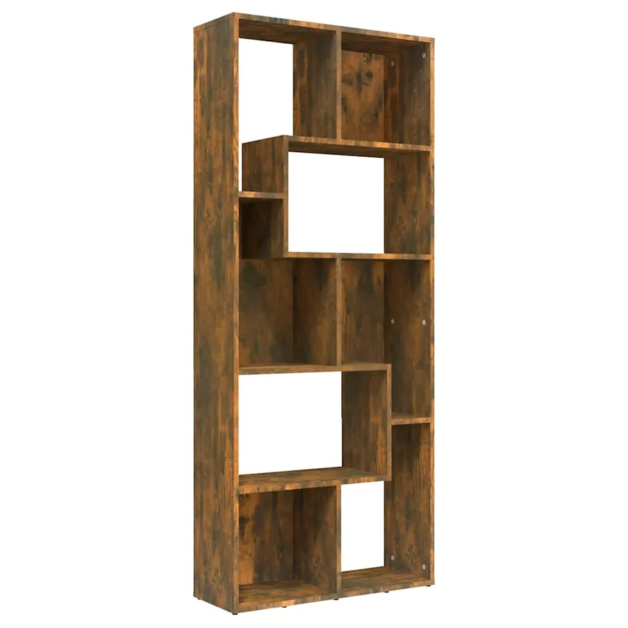 Bibliothèque Chêne fumé 67x24x161 cm Bois d'ingénierie - 2