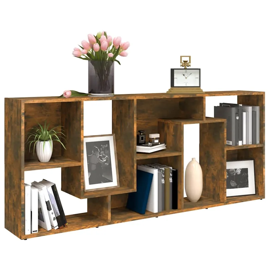 Bibliothèque Chêne fumé 67x24x161 cm Bois d'ingénierie - 9