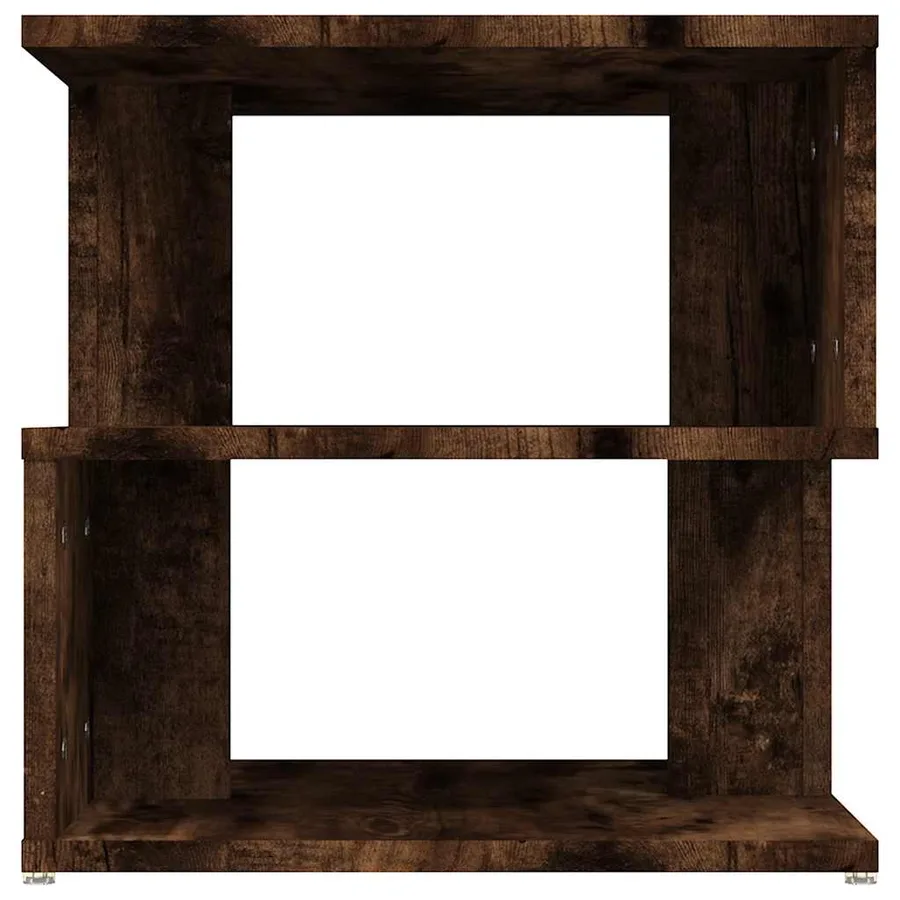 Table d'appoint Chêne fumé 40x40x40 cm Bois d'ingénierie - 3