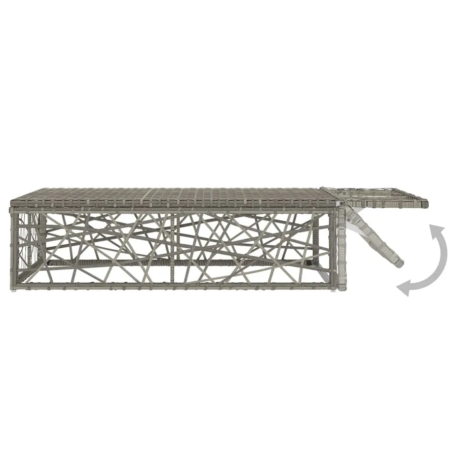 Salon de jardin 2 pcs avec coussins Résine tressée Gris - 6