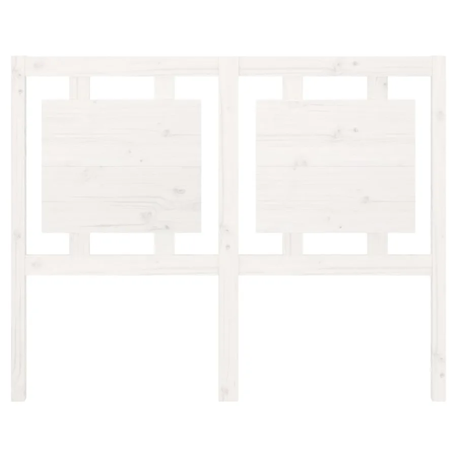 Tête de lit Blanc 125,5x4x100 cm Bois massif de pin - 4