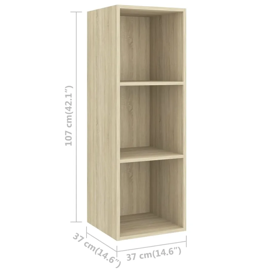 Ensemble de meubles TV 2 pcs Chêne sonoma Bois d'ingénierie - 6