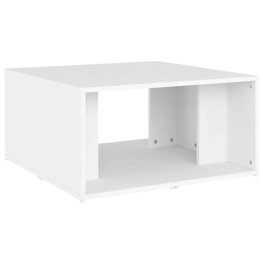 Tables basses 4 pcs blanc 33x33x33 cm bois d'ingénierie - 5