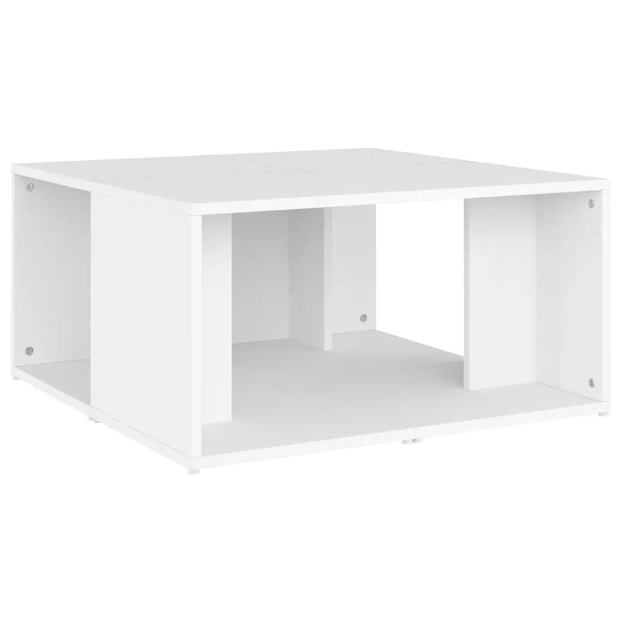 Tables basses 4 pcs blanc 33x33x33 cm bois d'ingénierie - 8