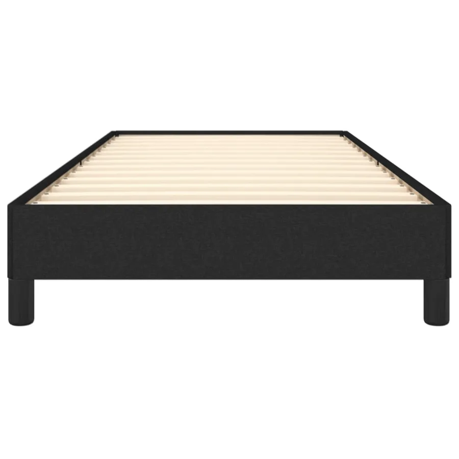 Cadre de lit sans matelas noir 80x200 cm tissu - 5