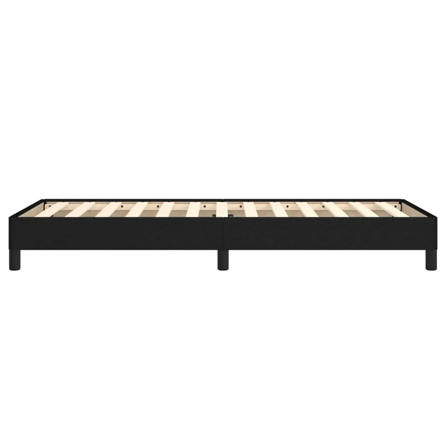 Cadre de lit sans matelas noir 80x200 cm tissu - 6