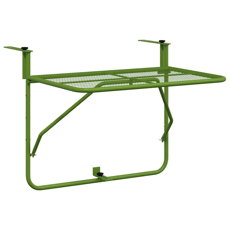 Table de balcon Vert 60x40 cm Acier - 2
