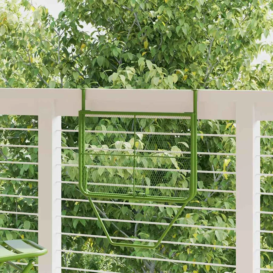 Table de balcon Vert 60x40 cm Acier - 3