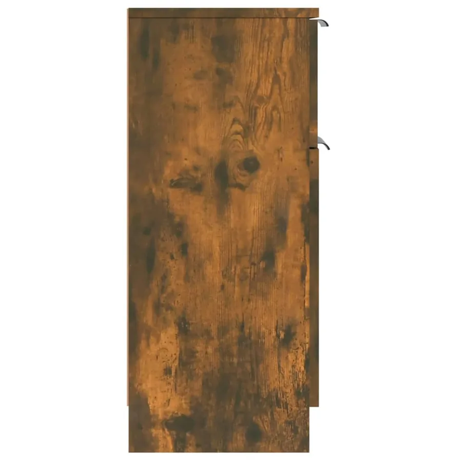 Buffets 2 pcs Chêne fumé 30x30x70 cm Bois d'ingénierie - 7