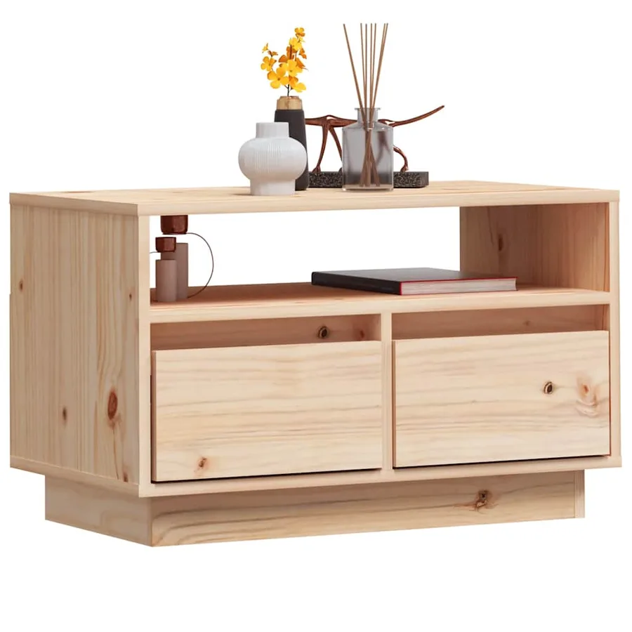 Meuble TV 60x35x37 cm Bois de pin massif - 4