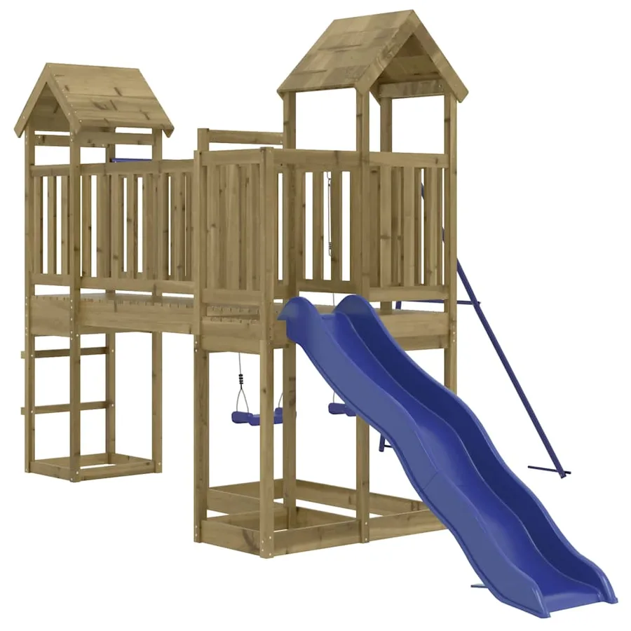 Aire de jeux d'extérieur bois de pin imprégné - 3