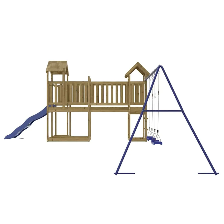 Aire de jeux d'extérieur bois de pin imprégné - 6