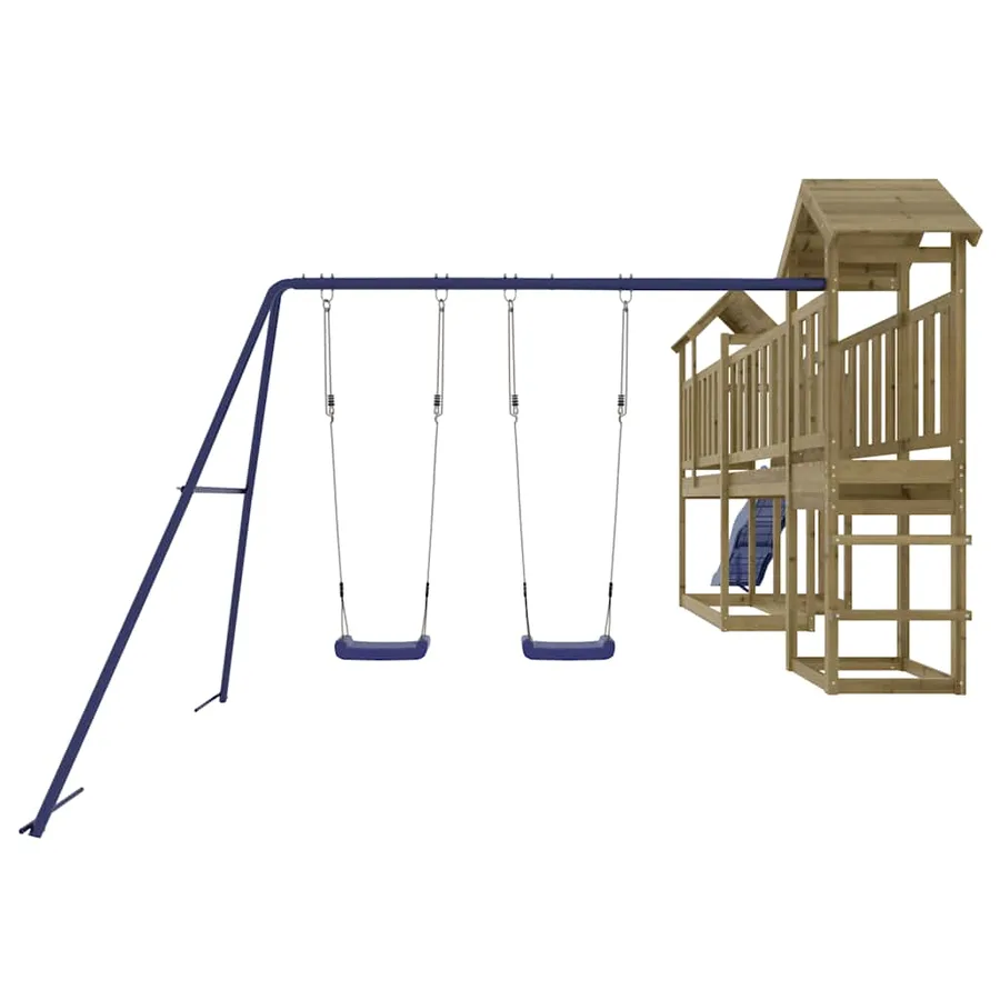 Aire de jeux d'extérieur bois de pin imprégné - 7
