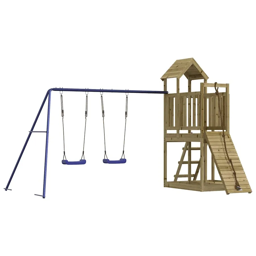 Aire de jeux d'extérieur bois de pin imprégné - 2