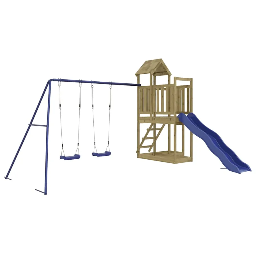 Aire de jeux d'extérieur bois de pin imprégné - 2