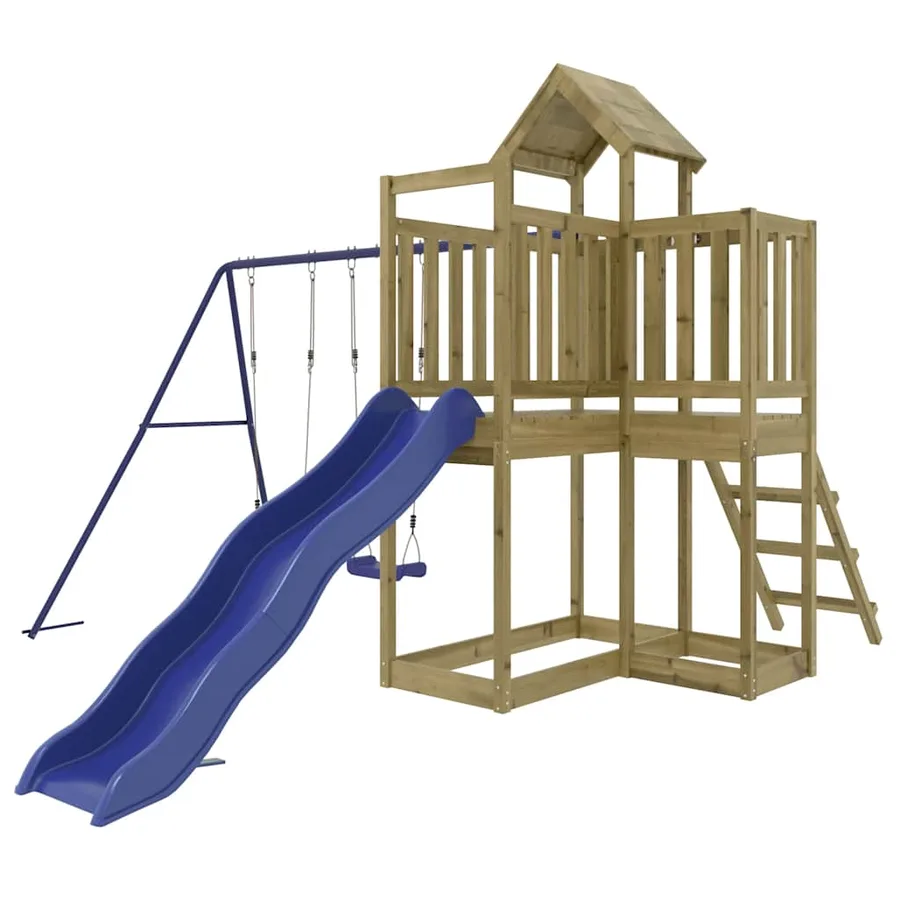 Aire de jeux d'extérieur bois de pin imprégné - 3