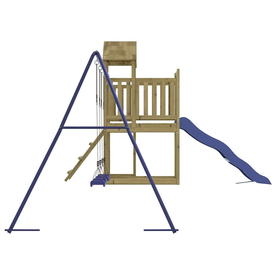Aire de jeux d'extérieur bois de pin imprégné - 6
