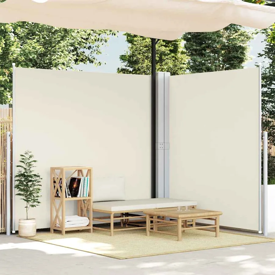 Auvent latéral rétractable Crème 200x600 cm