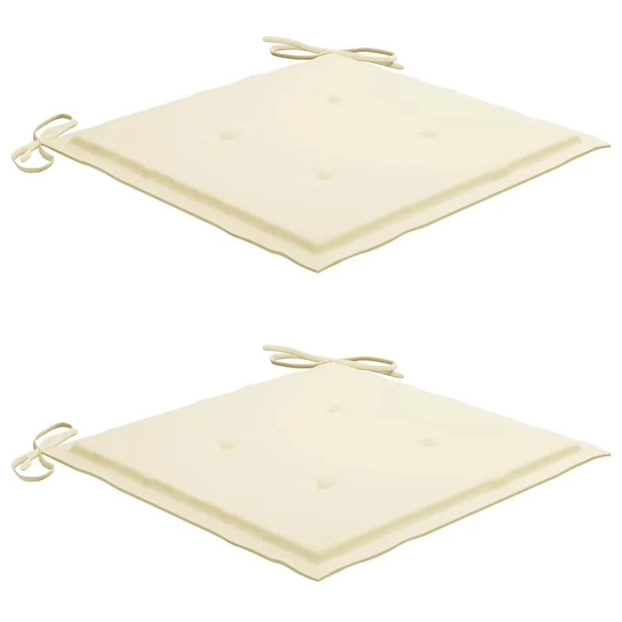 Ensemble à manger d'extérieur pliable avec coussin 3 pcs Teck - 7
