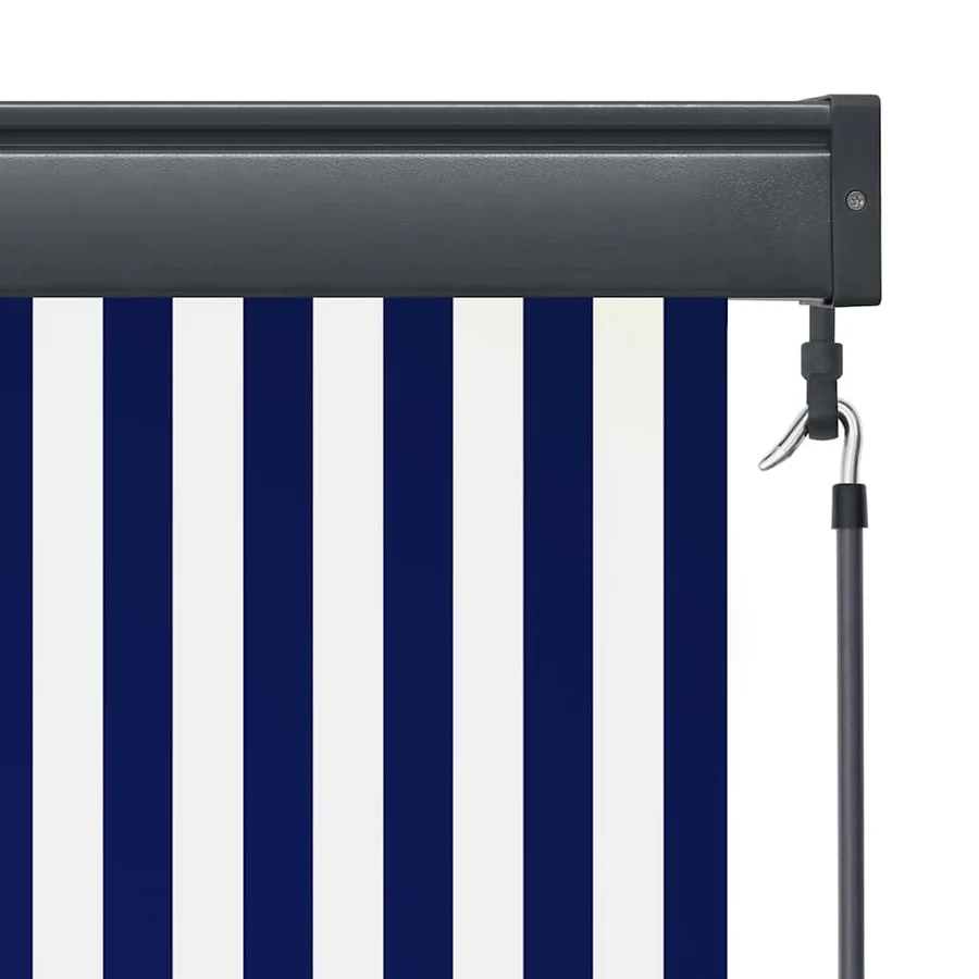 Store roulant d'extérieur 100x250 cm Bleu et blanc - 7