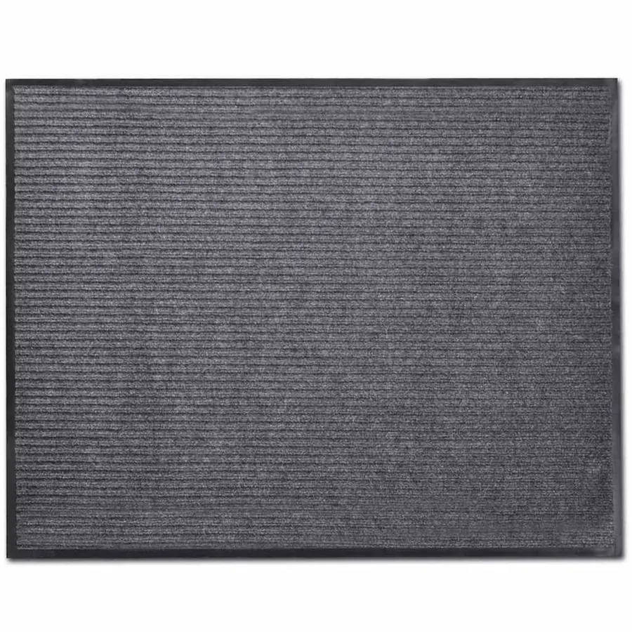 Tapis d'entrée gris 90 x 60 cm PVC