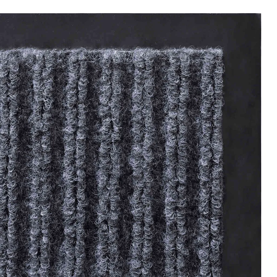 Tapis d'entrée gris 90 x 60 cm PVC - 5