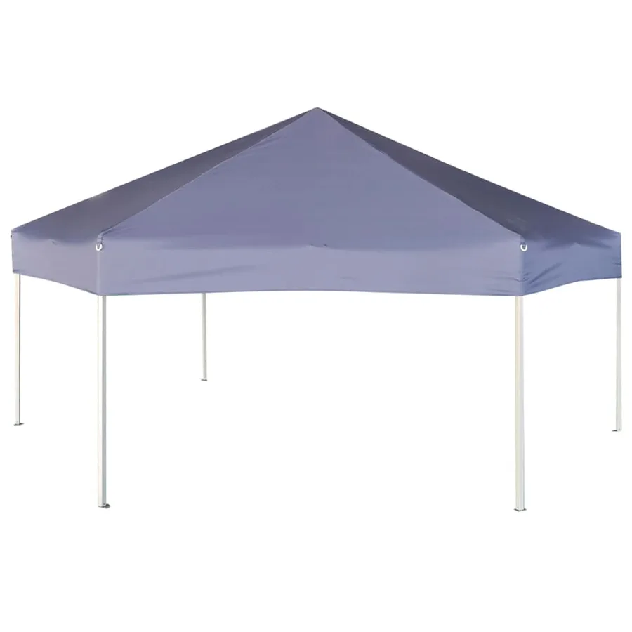 Chapiteau hexagonal avec 6 parois latérales 3,6x3,1m Bleu foncé - 4