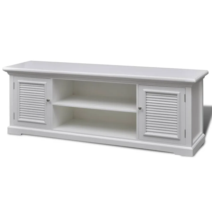 Meuble TV Blanc Bois - 2
