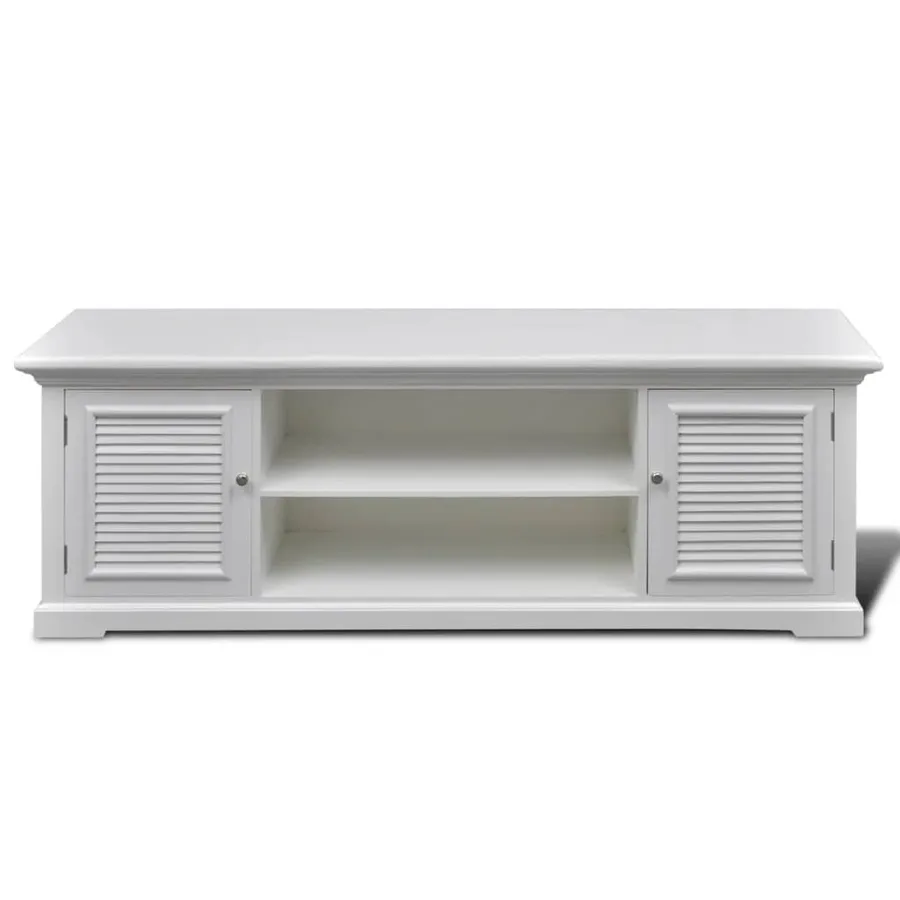 Meuble TV Blanc Bois - 3