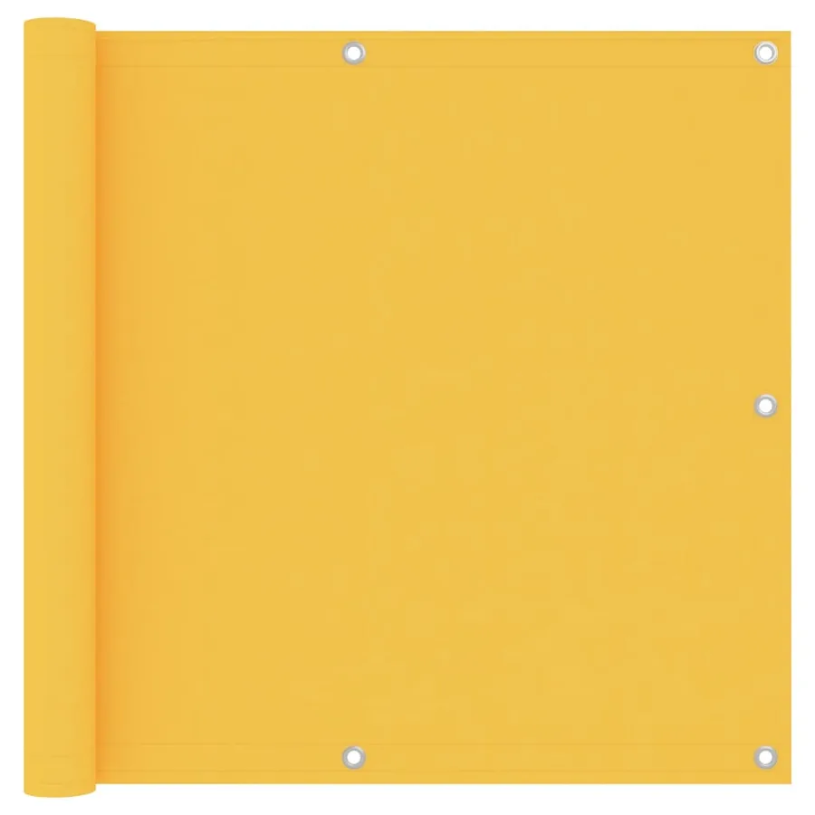 Écran de balcon Jaune 90x400 cm Tissu Oxford