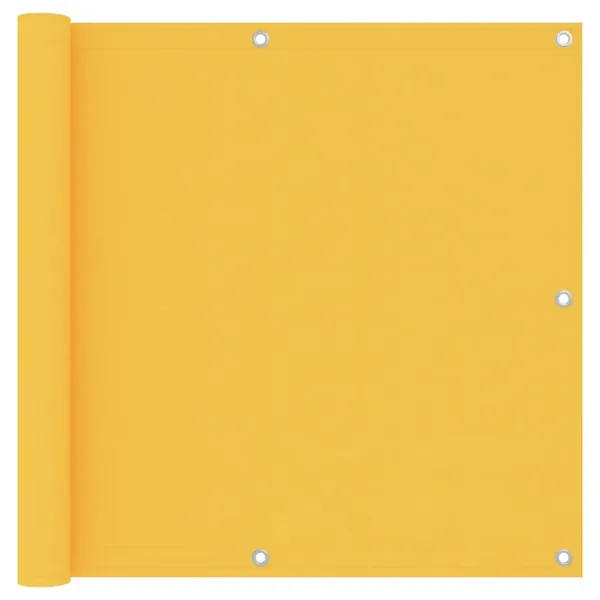 Écran de balcon Jaune 90x400 cm Tissu Oxford
