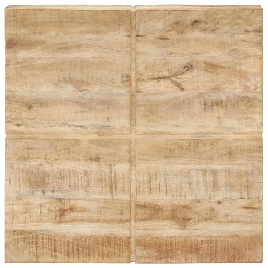 Table basse 80x80x28 cm Bois de manguier massif - 4