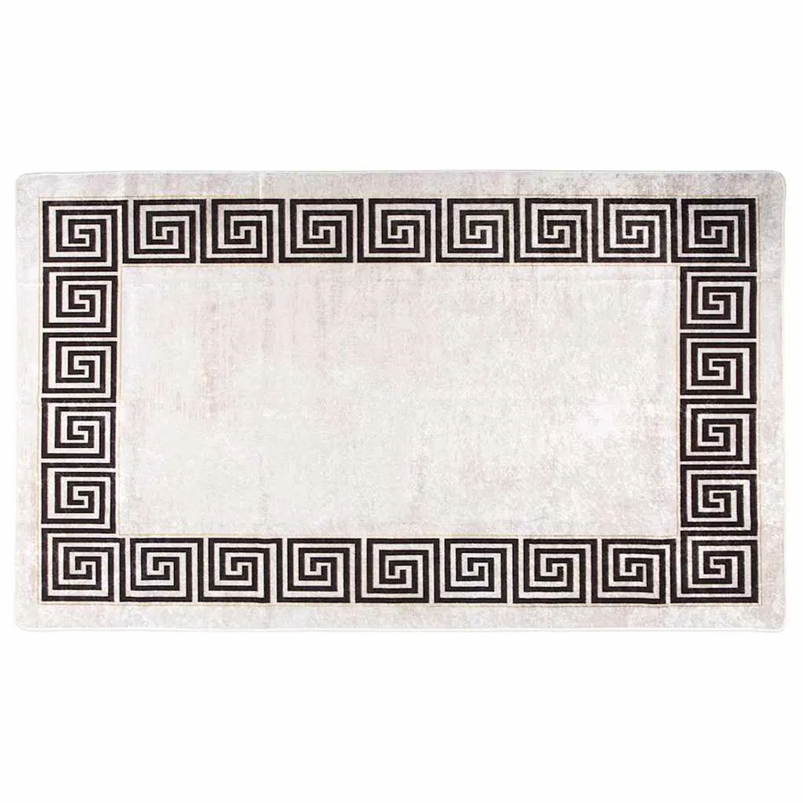 Tapis lavable 120x180 cm beige clair - 2