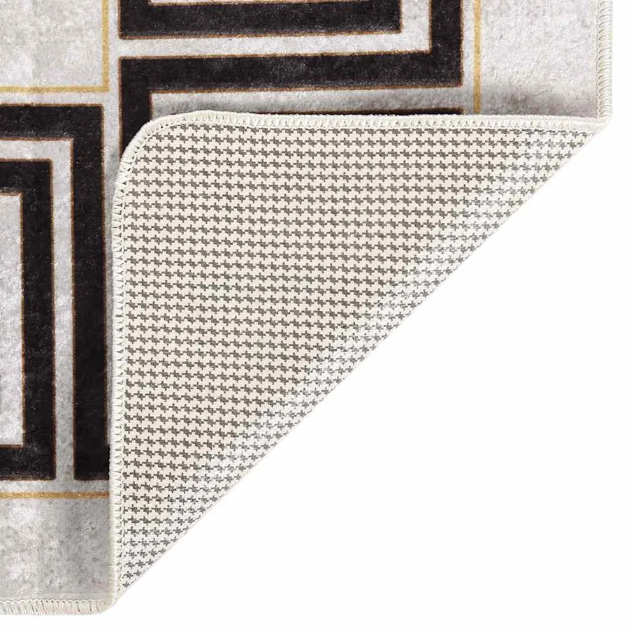 Tapis lavable 120x180 cm beige clair - 3