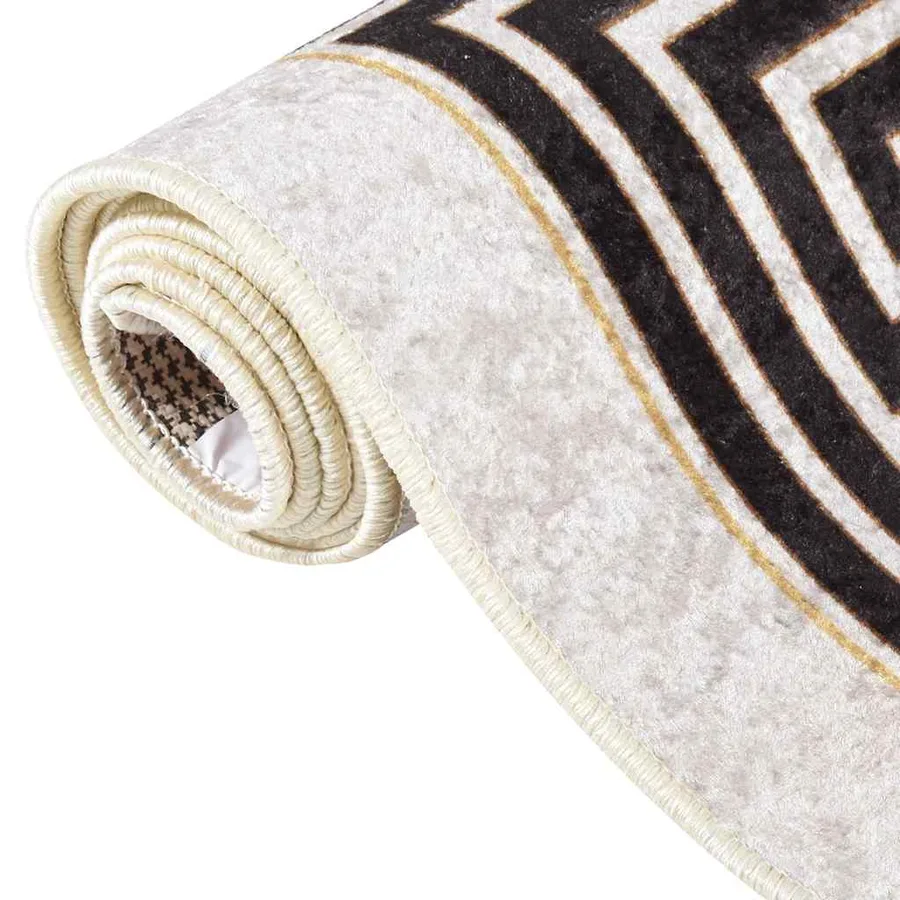 Tapis lavable 120x180 cm beige clair - 4