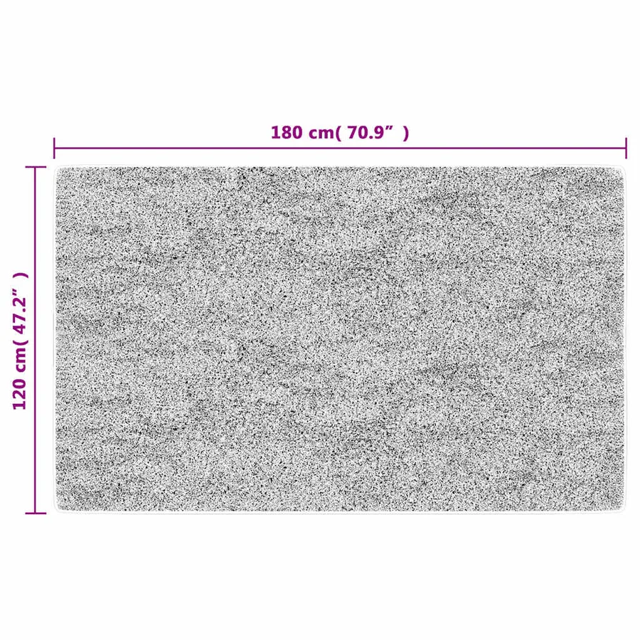 Tapis lavable 120x180 cm beige clair - 8