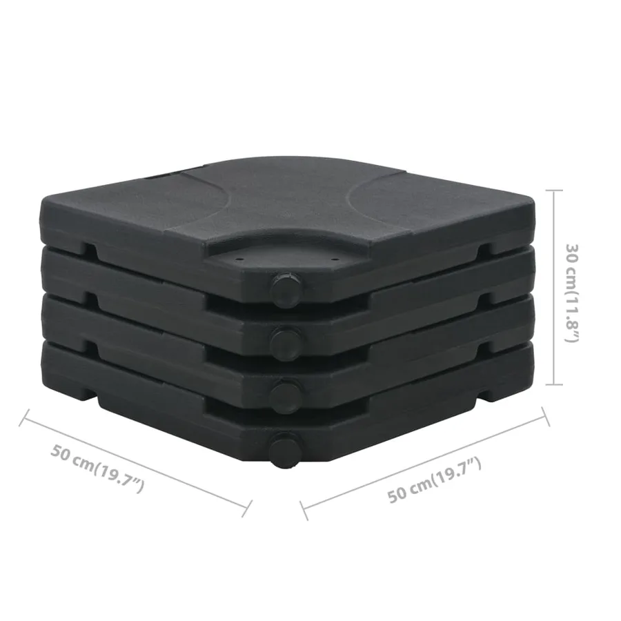 Parasol de jardin avec base portable anthracite - 11