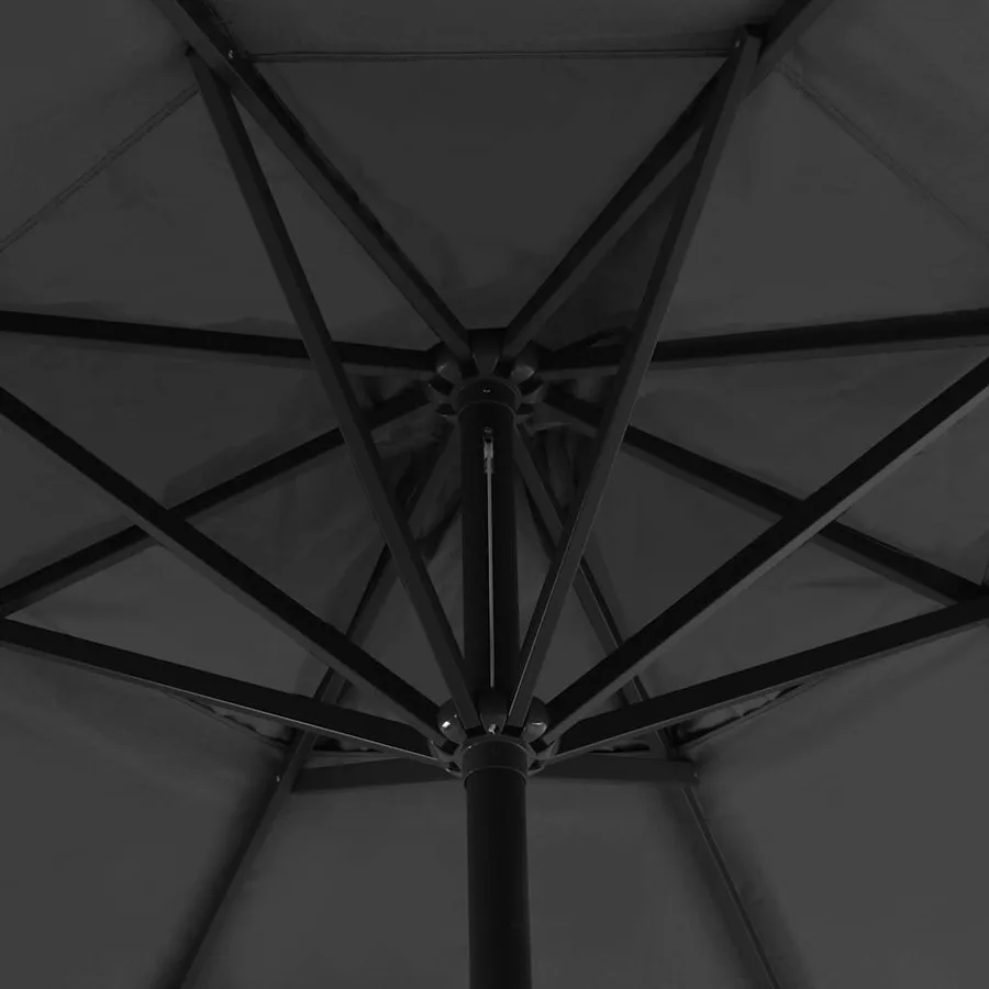 Parasol de jardin avec base portable anthracite - 4