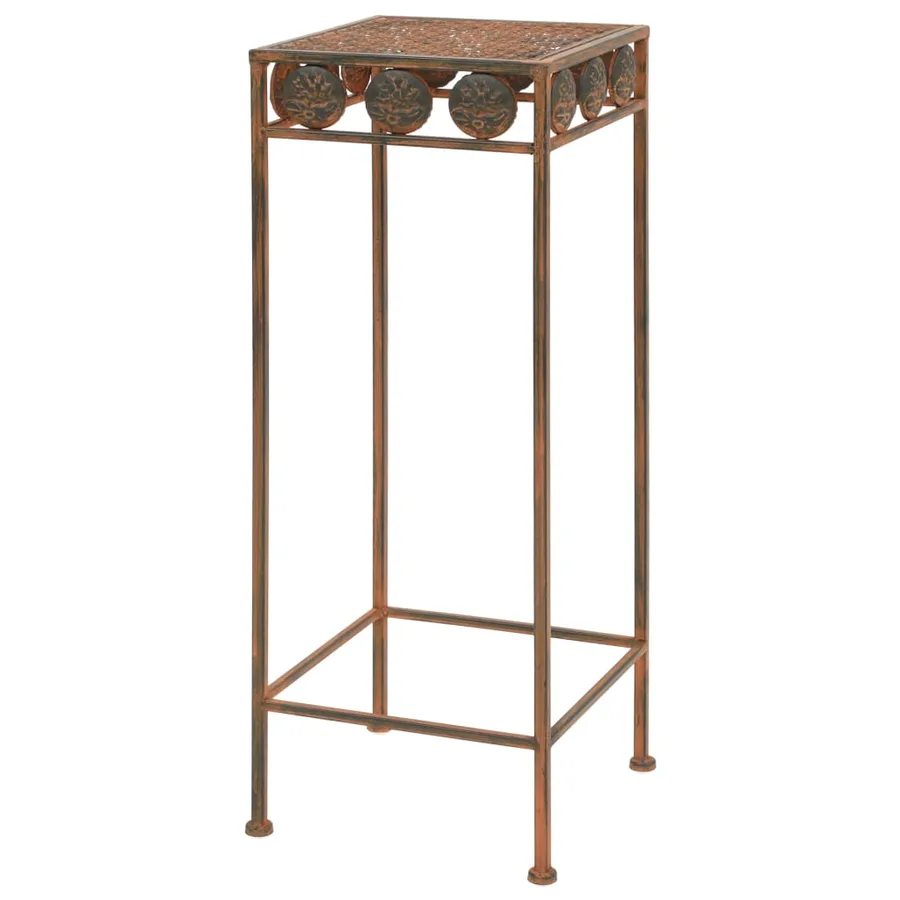 Set de supports de plantes 3 pcs Style vintage Métal rouillé - 3