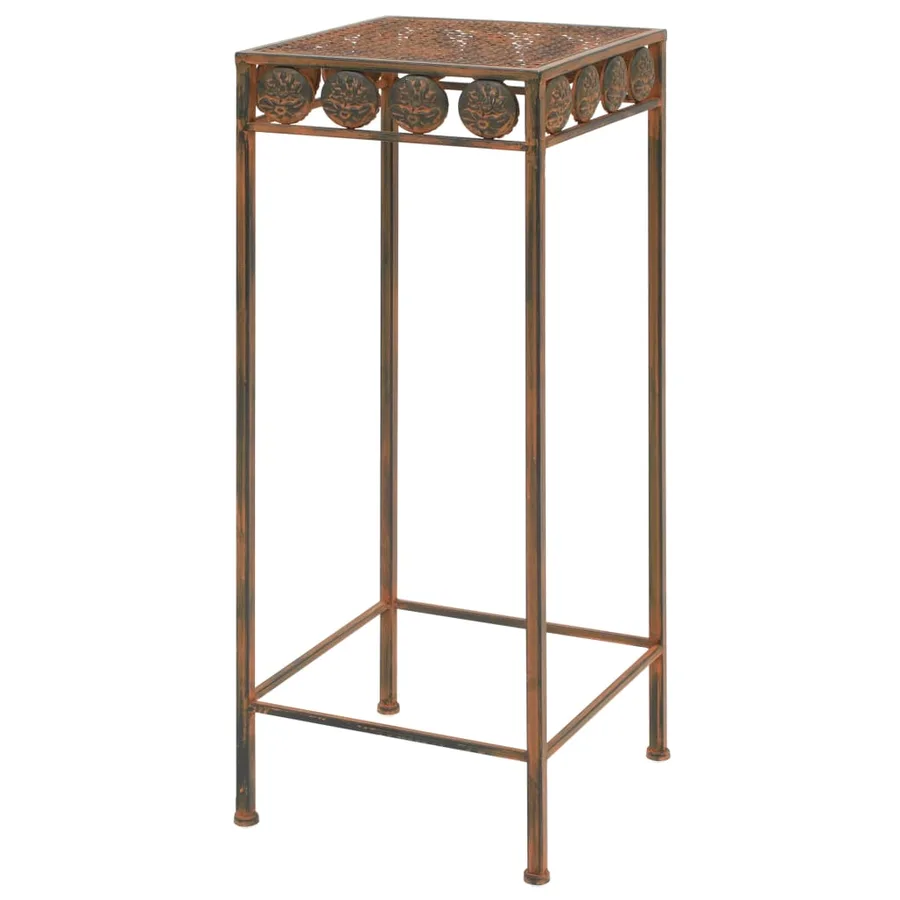 Set de supports de plantes 3 pcs Style vintage Métal rouillé - 4