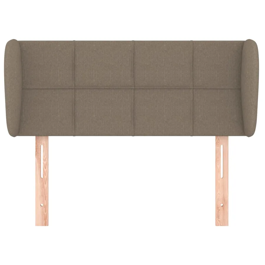 Tête de lit avec oreilles Taupe 93x23x78/88 cm Tissu - 3