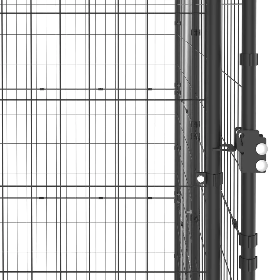 Chenil extérieur Acier avec toit 4,84 m² - 5