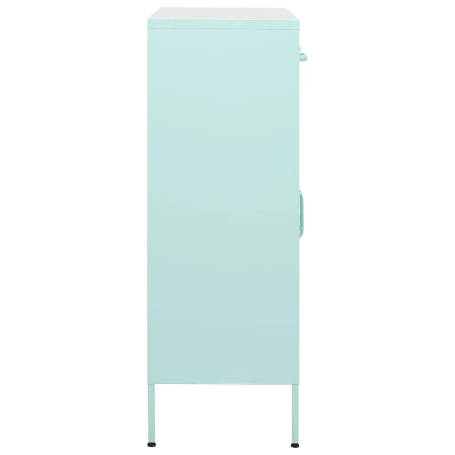 Armoire de rangement Vert menthe 80x35x101,5 cm Acier - 3