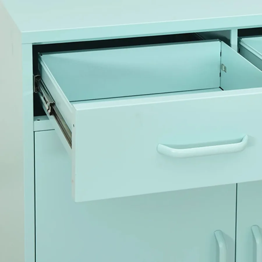 Armoire de rangement Vert menthe 80x35x101,5 cm Acier - 6