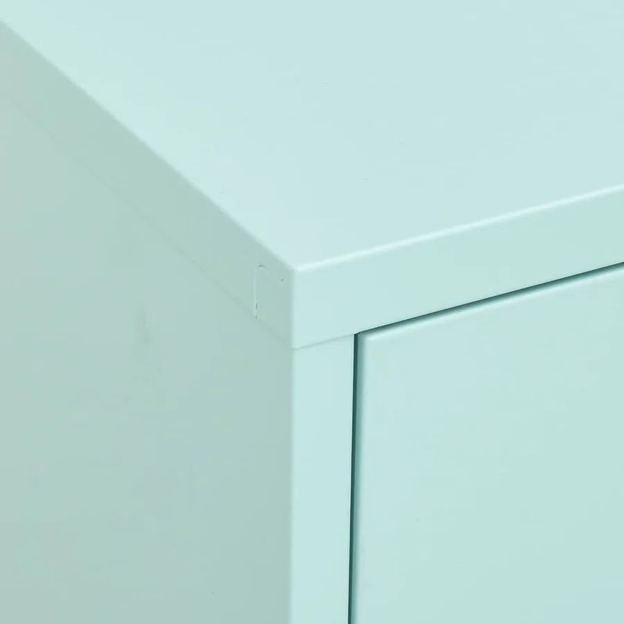 Armoire de rangement Vert menthe 80x35x101,5 cm Acier - 8