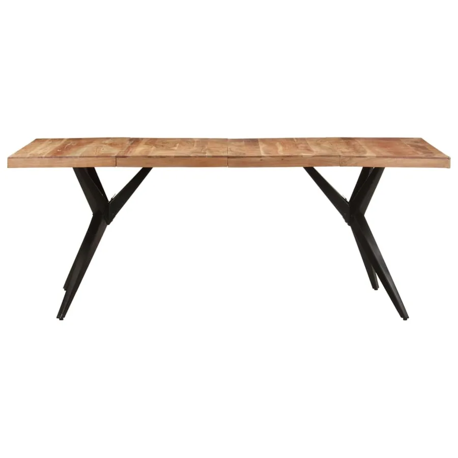 Table de salle à manger 200x90x76 cm Bois d'acacia massif - 2