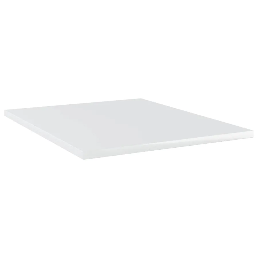 Panneaux de bibliothèque 8 pcs blanc brillant bois d’ingénierie - 2